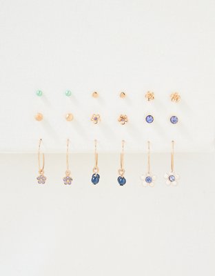 American Eagle AEO Blue + Green Earring 18-Pack — фото 2