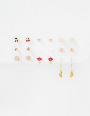 American Eagle AEO Fruit Hoop + Stud Earring 18-Pack — фото 3