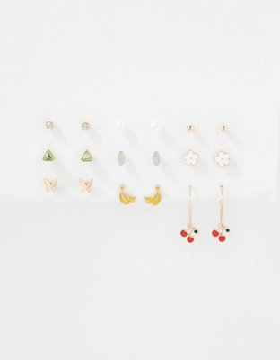 American Eagle AEO Fruit Hoop + Stud Earring 18-Pack — фото 2