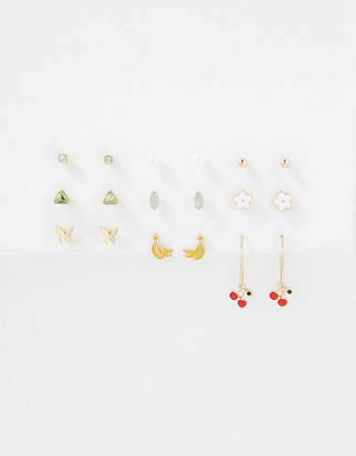 AEO Fruit Hoop + Stud Earring 18-Pack