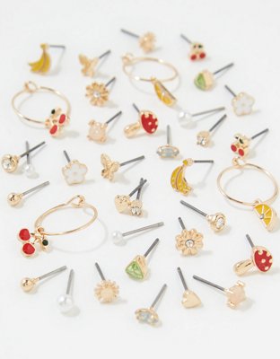 AEO Fruit Hoop + Stud Earring 18-Pack