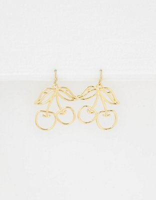 AEO Metal Cherry Earrings