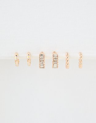 American Eagle AEO Daisy Hoop Earrings 6-Pack — фото 2