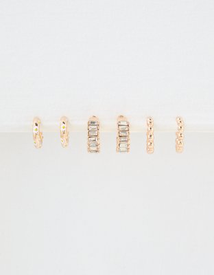 AEO Daisy Hoop Earrings 6-Pack