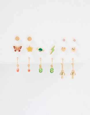 American Eagle AEO Hoop + Stud Charm Earrings 18-Pack — фото 2