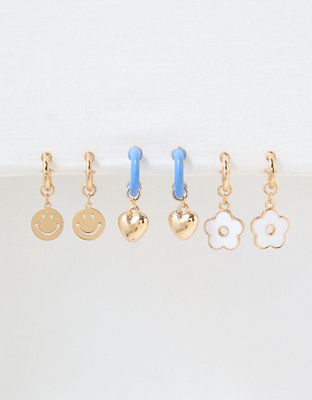 American Eagle AEO Smiley® Hoop Earring 6-Pack — фото 3