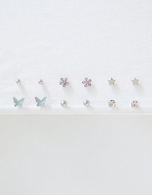 American Eagle AEO Silver Heart Earring 18-Pack — фото 4