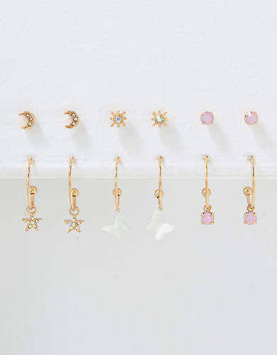 AE Crystal Butterfly Earrings 18-Pack