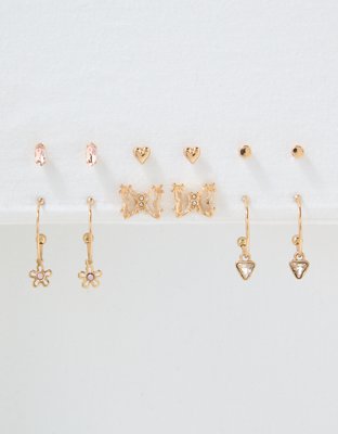 AEO Crystal Butterfly Earrings 18-Pack