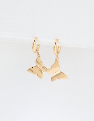 American Eagle AEO Gold Butterfly Earrings — фото 3