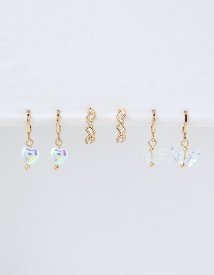 CRYSTAL BUTTERFLY HOOPS CRYSTAL BUTTERFLY HOOPS