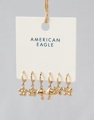 AEO Metal Motif Earrings 3-Pack