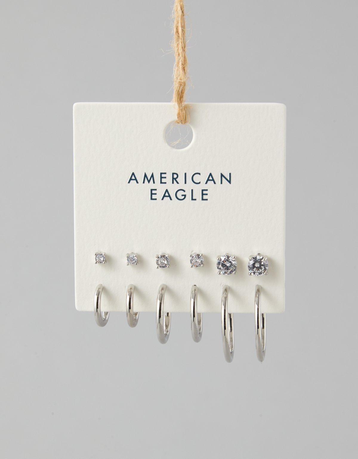 AEO Stud & Hoop Earrings 6-Pack - image 2