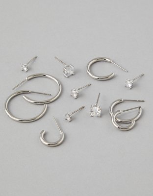 AEO Stud & Hoop Earrings 6-Pack