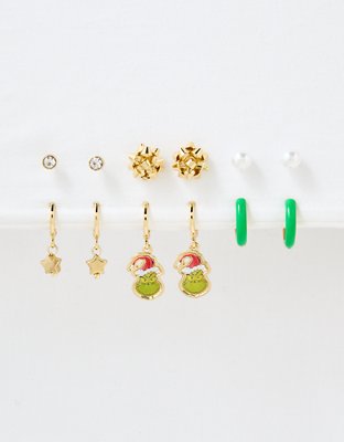 AEO Grinch Earrings 6-Pack