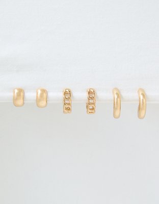 AEO Gold Hoop Earring 6-Pack