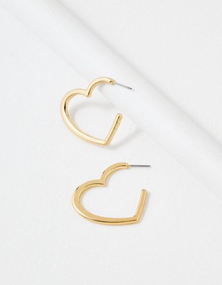 AE Drop Heart Earrings