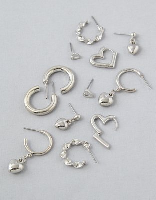 American Eagle AEO Heart Earrings 6-Pack — фото 2