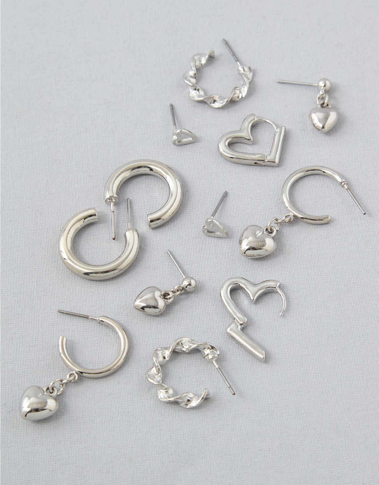 AEO Heart Earrings 6-Pack