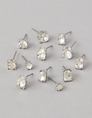 AEO Glass Stud Earrings 6-Pack