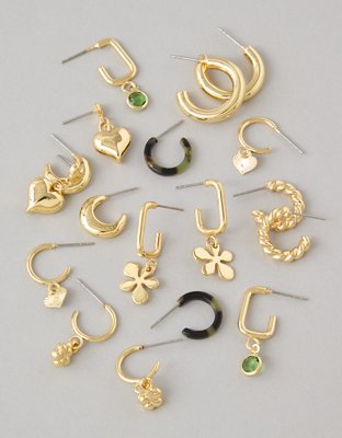 American Eagle AEO Floral Earrings 9-Pack — фото 2