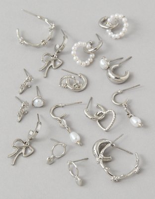 AEO Rosette Earrings 9-Pack