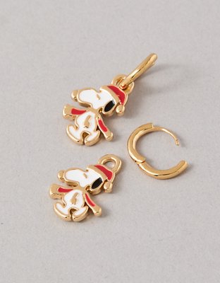 American Eagle AEO Snoopy Hoop Earrings — фото 2