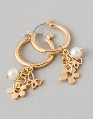 American Eagle AEO Charm Hoop Earrings — фото 2
