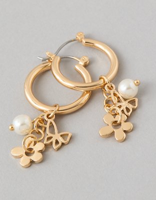 AEO Charm Hoop Earrings