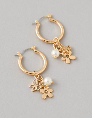 AEO Charm Hoop Earrings