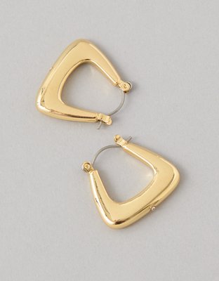 AEO Squared Oval Huggie Earrings