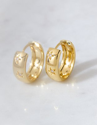 Boucles d’oreilles célestes plaquées or 14 carats de la collection Keepers AEO