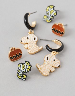 AEO Mummy Snoopy Earrings 3-Pack