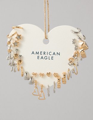 AEO Mixed Metal Earrings 18-Pack