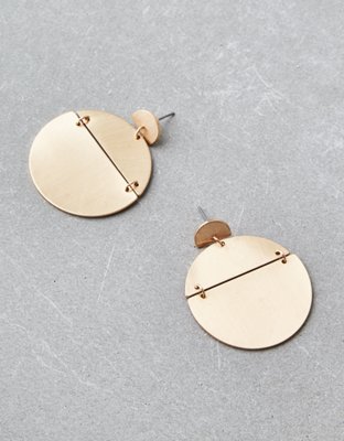 American Eagle AEO Gold Frontal Statement Earring — фото 2
