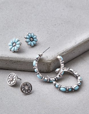 American Eagle AEO Turquoise Earring 3-Pack — фото 2