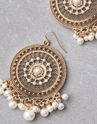 American Eagle AEO Faux Pearl Statement Earrings — фото 2