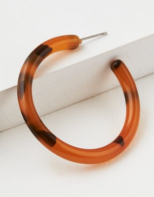 AEO Tort Hoop Earrings