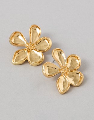 AEO Gold Flower Earrings