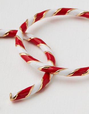 AEO Candy Cane Hoop Earring