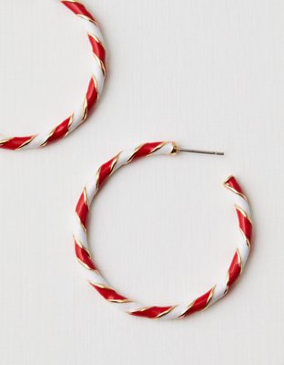 AEO Candy Cane Hoop Earring