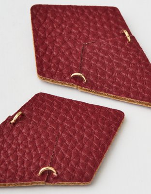 American Eagle AEO Burgundy Geo Earring — фото 3