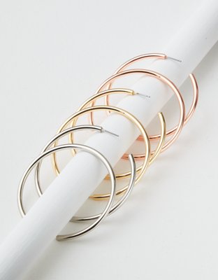 American Eagle AEO Basic Hoop Earring 3-Pack — фото 2