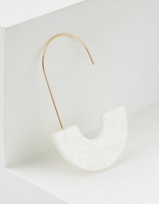 American Eagle AE Milky Crescent Hoop Earring — фото 2
