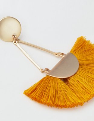 American Eagle AE Mustard Tassel Earring — фото 2