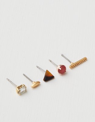 American Eagle AE Multi-Beaded Stud Earring 6-Pack — фото 3