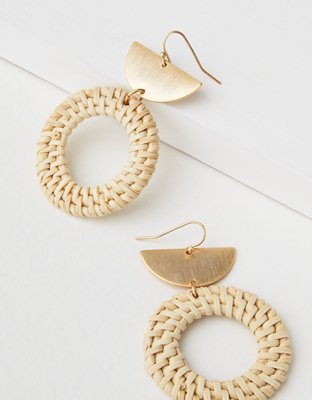 AE Metal Raffia Earring