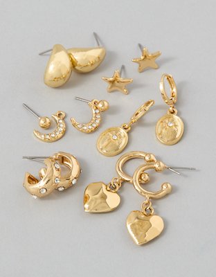 AEO Star & Heart Earrings 3-Pack