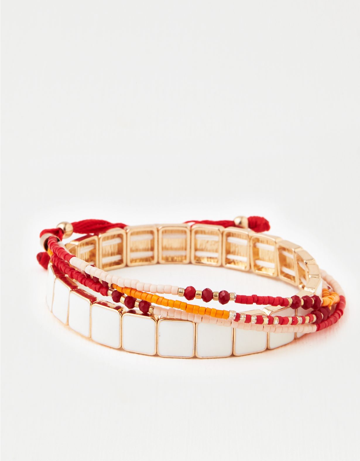 AE Red 4-Pack Bracelet Arm Party