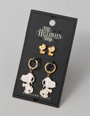 Lot de deux paires boucles d’oreille Snoopy d’Halloween AEO